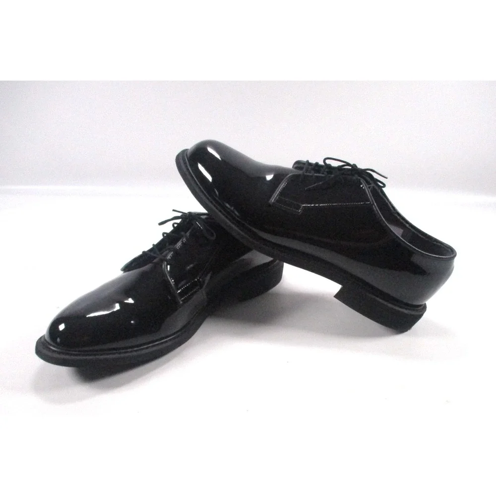 Bates 00941C High Gloss Black Oxford Dress Shoes Mens Size‎ 13 D Uniform Shoes